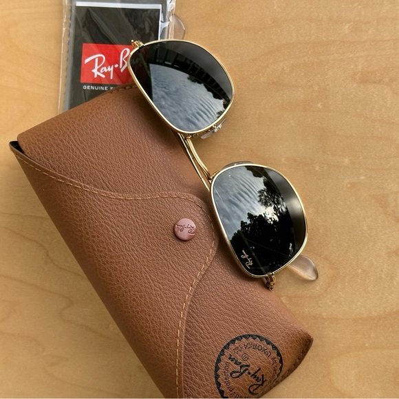 Ray-Ban RB3857 Frank 51-20 Gold and G-15 Green - Picture 4 of 16